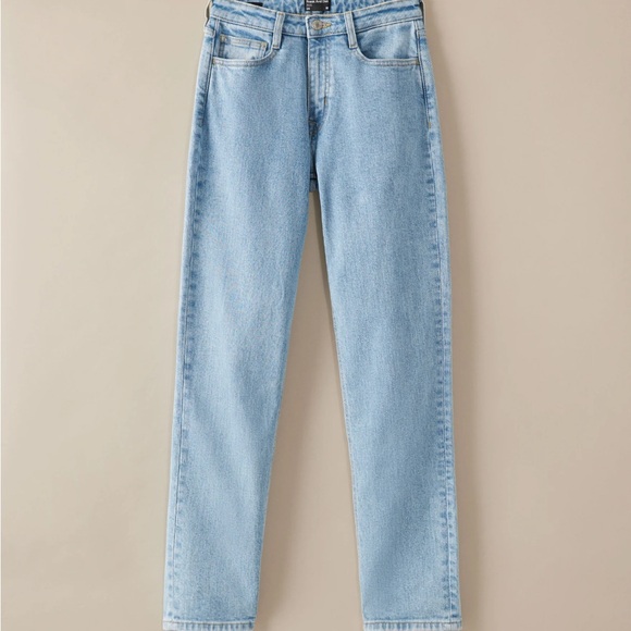 Frank & Oak Blue Straight Leg Jeans - Picture 4 of 6